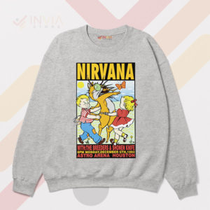 Nirvana Live in Houston '93 Concert Sport Grey Sweatshirt