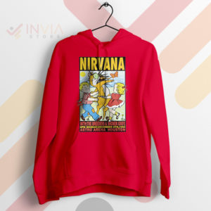 Nirvana's Astroarena Houston '93 Performance Red Hoodie