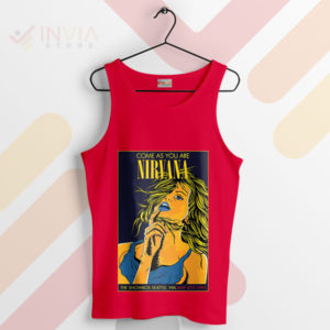 Nirvana's Seattle '93 Concert Memories Red Tank Top