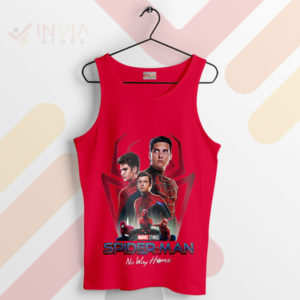 No Way Home's Triple Peter Parkers Red Tank Top