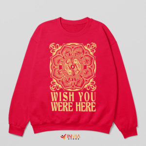 Nostalgia Floyd Wish You Were Here Red Sweatshirt