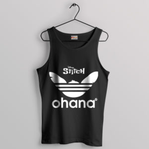 Ohana Trio Stripes Adidas Fashion Black Tank Top