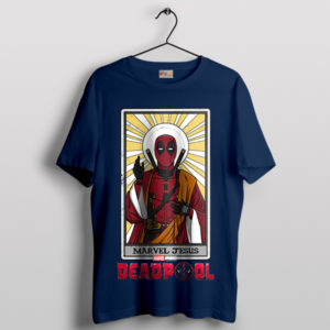 Our Deadpool Marvel Jesus Tarot Navy T-Shirt