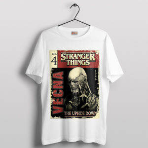 Pages of the Stranger Things Vecna Comic White T-Shirt