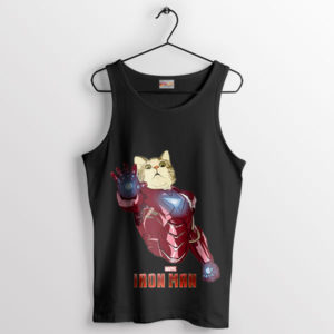 Paws for Action Iron Cat Man Black Tank Top