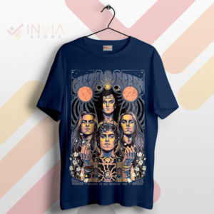 Peaceful Army's Dark Side Pink Floyd Navy T-Shirt
