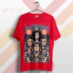 Peaceful Army's Dark Side Pink Floyd Red T-Shirt