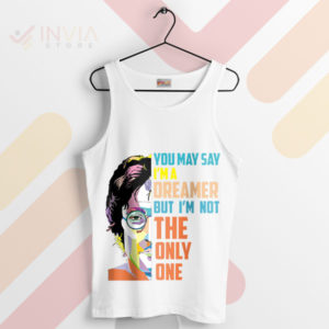 Peaceful Pioneer Imagine Lennon White Tank Top