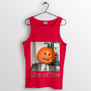 Picture The Office Dwight's Pumpkin Red Tank Top