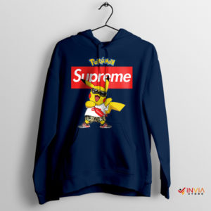 Pikachu Elegance Fashionable and Cute Navy Hoodie