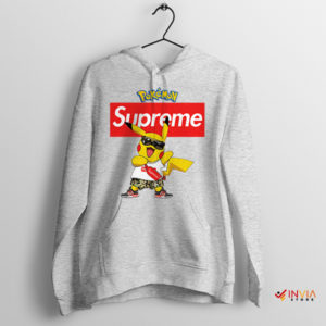 Pikachu Elegance Fashionable and Cute Sport Grey Hoodie