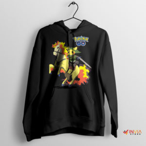 Pikachu with Link's Horse Zelda Black Hoodie