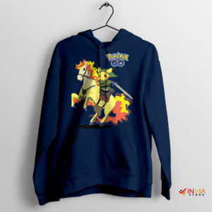 Pikachu with Link's Horse Zelda Navy Hoodie