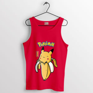 Pikachu's Sweet Side Banana Style Red Tank Top