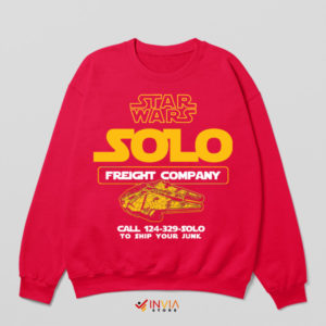 Pilot Your Destiny Han Solo's Falcon Red Sweatshirt