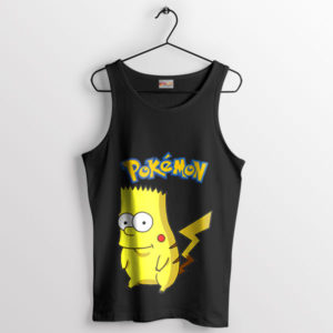 Pokémon Love Bart Pikachu Funny Black Tank Top