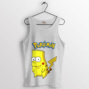 Pokémon Love Bart Pikachu Funny Sport Grey Tank Top