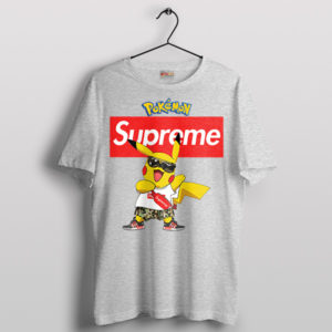 Pokemon Pikachu's Fashionable and Cute Sport Grey T-Shirt