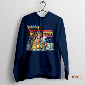 Pokemon Ride to Back to the Future Navy Hoodie