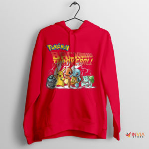 Pokemon Ride to Back to the Future Red Hoodie