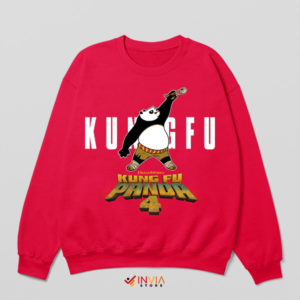 Po's Kung Fu Fly Air Panda 4 Red Sweatshirt