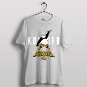 Po's Kung Fu Jump Air Panda 4 Sport Grey T-Shirt