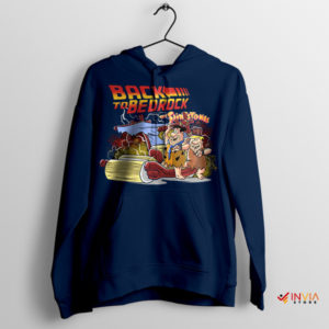 Prehistoric Time Machine The Flintstones Navy Hoodie
