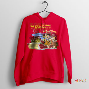 Prehistoric Time Machine The Flintstones Red Hoodie