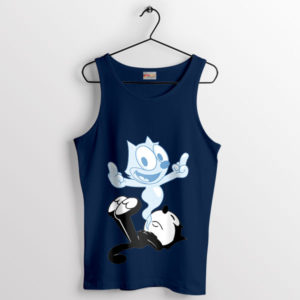 Purr-fect Punchlines Felix the Cat's Navy Tank Top