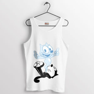 Purr-fect Punchlines Felix the Cat's White Tank Top