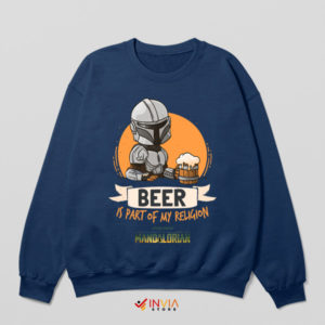 Raise a Glass Beer Mandalorian Navy Sweatshirt