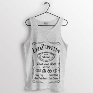 Raise a Glass to Zeppelin Old Skool Sport Grey Tank Top