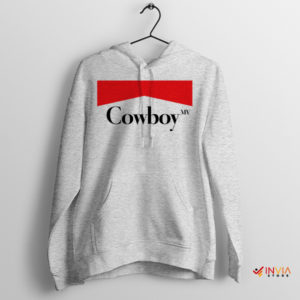 Ranch Ready Cowboy Vintage-Style Sport Grey Hoodie