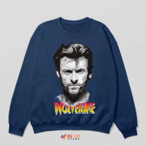 Reawakening Hugh Jackman Wolverine Navy Sweatshirt
