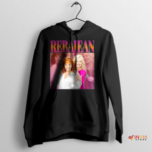 Reba Jean McEntire Retro 90s Graphic Black Hoodie