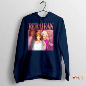 Reba Jean McEntire Retro 90s Graphic Navy Hoodie