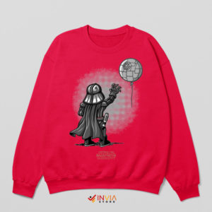 Rebel Artistry Banksy's Darth Vader Red Sweatshirt