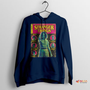 Rediscover the '80s Stranger Things Comic Navy Hoodie
