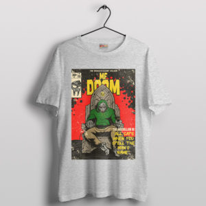 Retro Comic Book King MF Doom Sport Grey T-Shirt