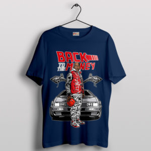 Retro Future Michael Jordan Back to the Money Navy T-Shirt