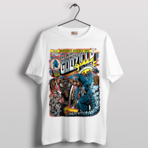 Retro Rampage Godzilla vs Kong White T-Shirt
