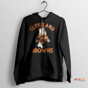 Retro Reign Swagger the Dog Browns Black Hoodie