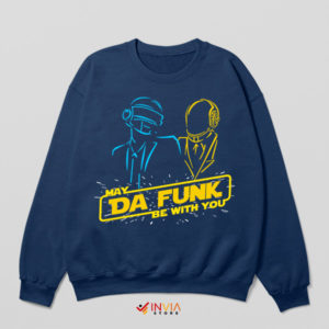 Retro Robot Rhythms Daft Punk Navy Sweatshirt