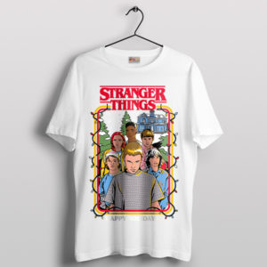 Retro Supernatural Stranger Things Holiday White T-Shirt