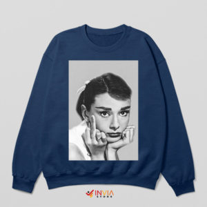 Revolution of Style Audrey Hepburn Navy Sweatshirt