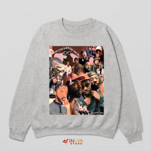 Roadmap of Sound Faiyaz Tour Sport Grey Sweatshirt