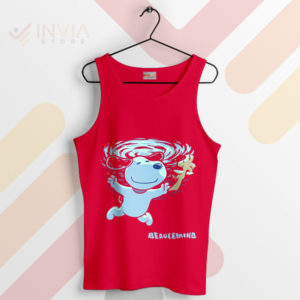 Rock On Snoopy Nevermind Cover Art Red Tank Top