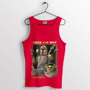Rock On with Mando This Is the Way Red Tank Top