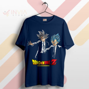 Rock Our Super Saiyan In Pulp Fiction Navy T-Shirt