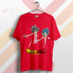 Rock Our Super Saiyan In Pulp Fiction Red T-Shirt